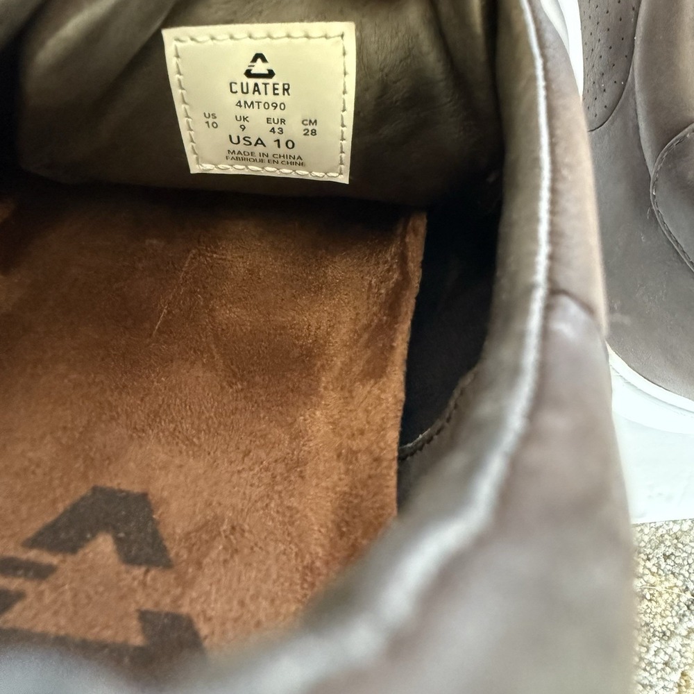 Cuater Travis Mathew Phenom Leather Sneakers Men's 10 Brown 4MT090 Casual - Picture 11 of 11